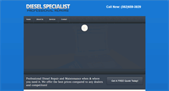 Desktop Screenshot of dieselspecialist.net