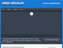 Tablet Screenshot of dieselspecialist.net